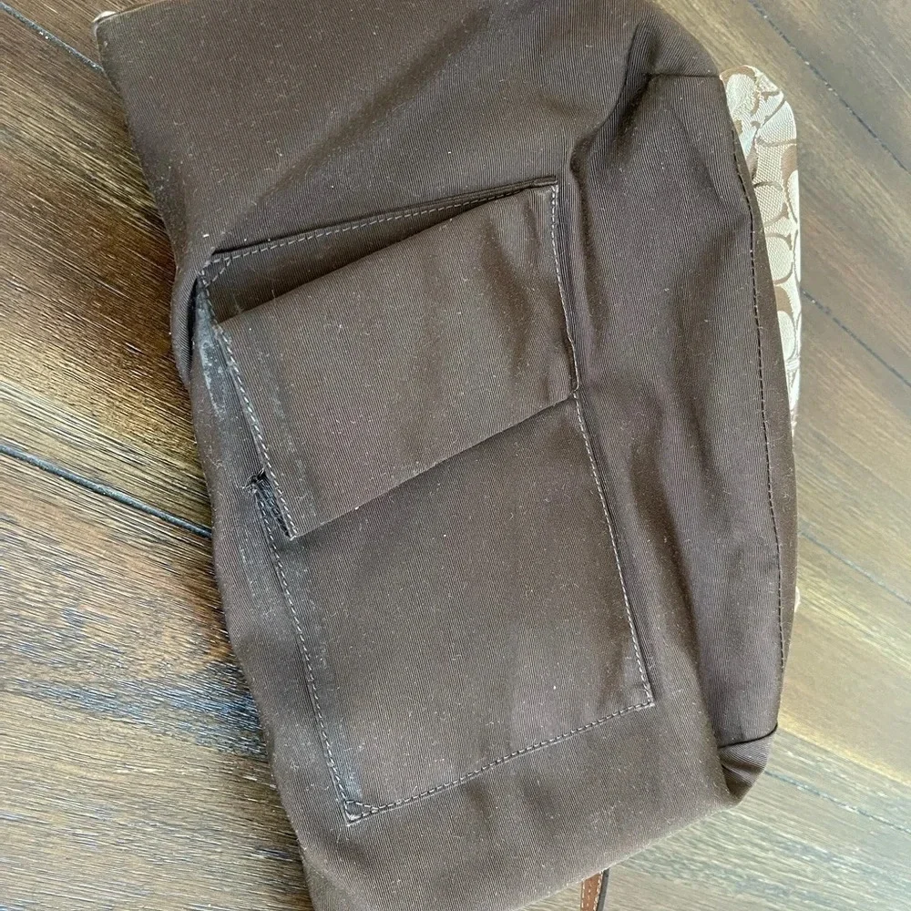 Coach brown signature